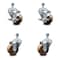 Service Caster 3 Inch High Temp Phenolic Wheel Swivel 1/2 Inch Threaded Stem Caster Brakes, 2PK SCC-TS20S314-PHSHT-121315-2-TLB-2 - alternate 1